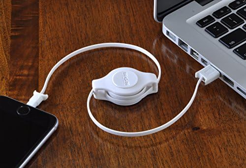 EDG - Apple MFI מוסמך כבל ברק נשלף | טעינה וסנכרן ברק ל- USB - 3.5 רגל